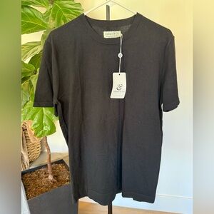 Collars & Co. Lucca Luxury Touch Cotton & Silk Tee Size Large